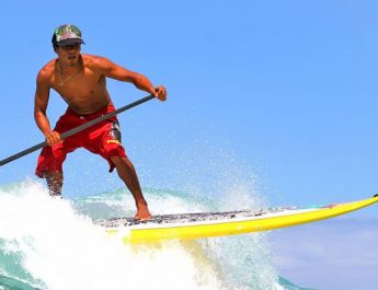 Stand Up Paddle surfing in Bali